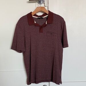 Ted Baker London Maroon Polo Shirt